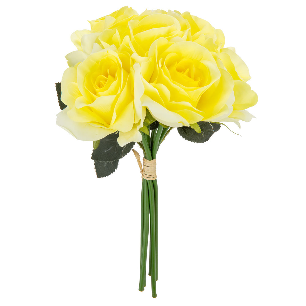 Eugenie Rose Bunch x 6 Pale Yellow image 0