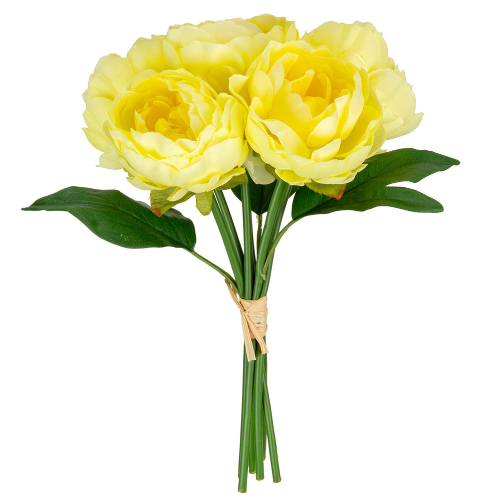 Princess Peony Bunch x 6 Light Yellow image 0