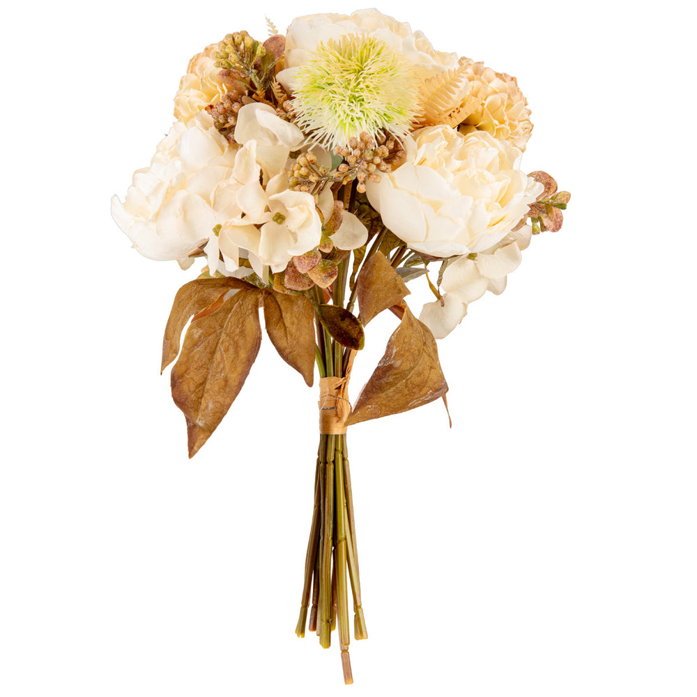 Dry Image Peony Heritage Mixed Bouquet Linen White image 0