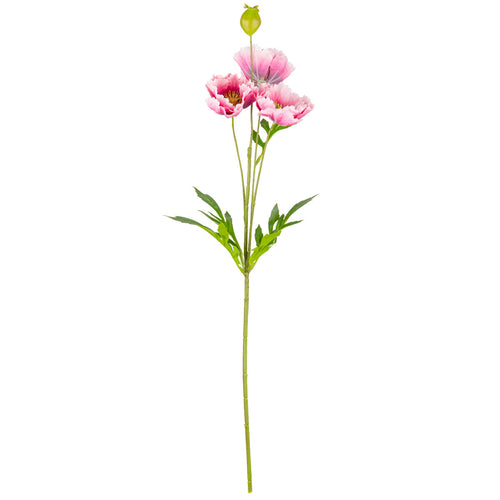 Small Poppy Spray Pink