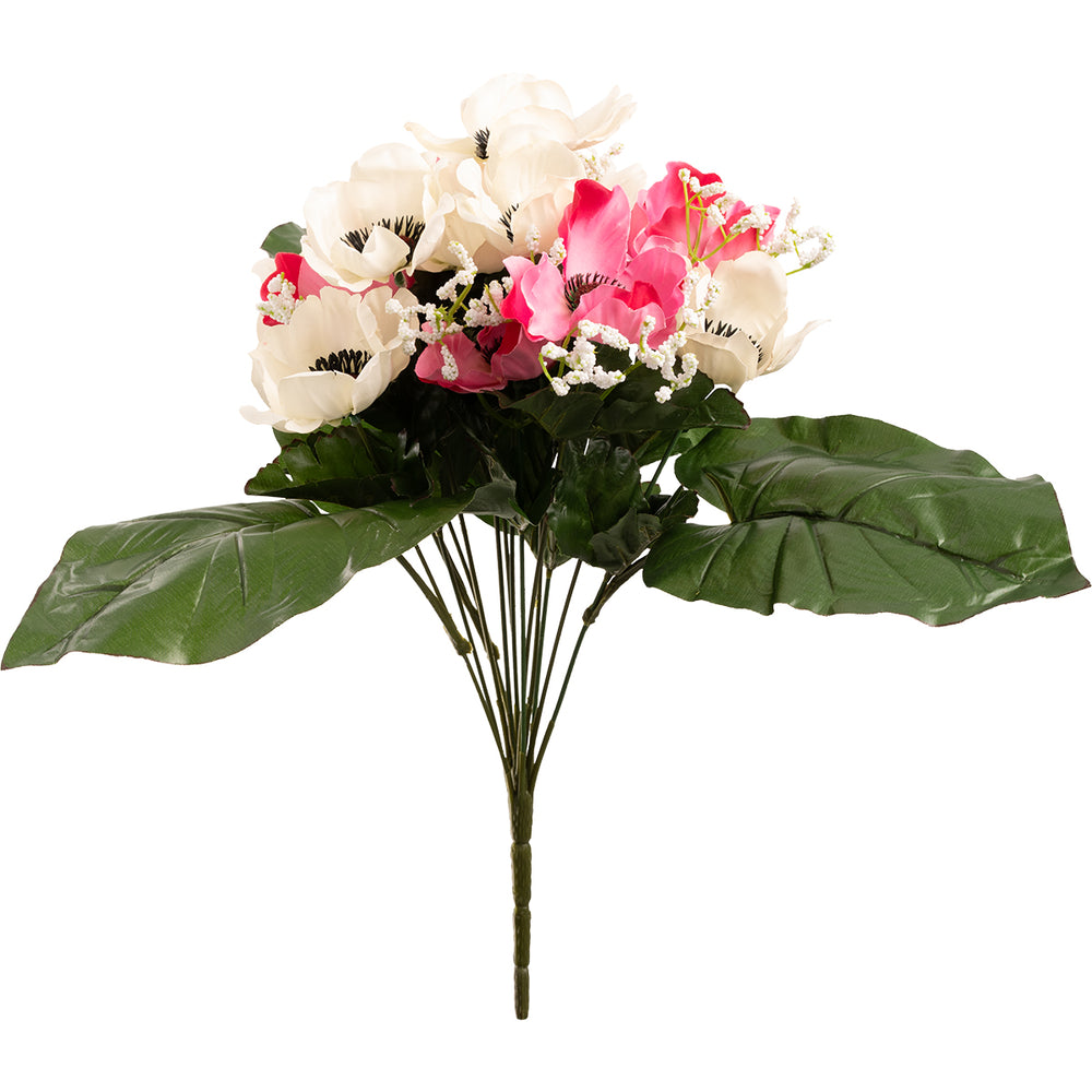 Anemone and Gyp Bush 40cm Pink/White image 0