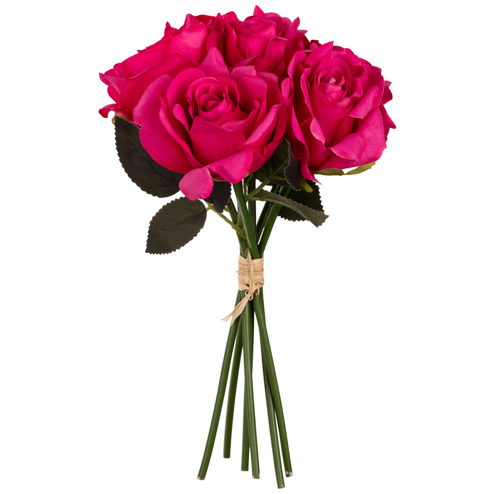 Eugenie Rose Bunch x 6 Dark Pink image 0