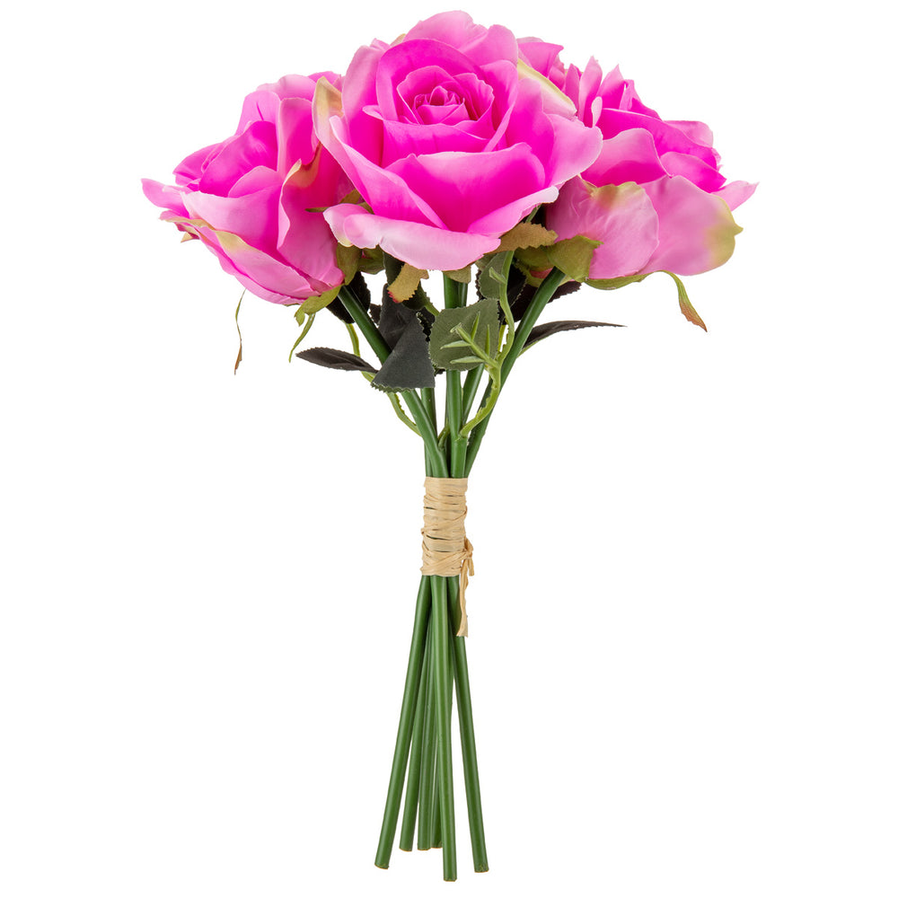 Eugenie Rose Bunch x 6 Bright Pink image 0