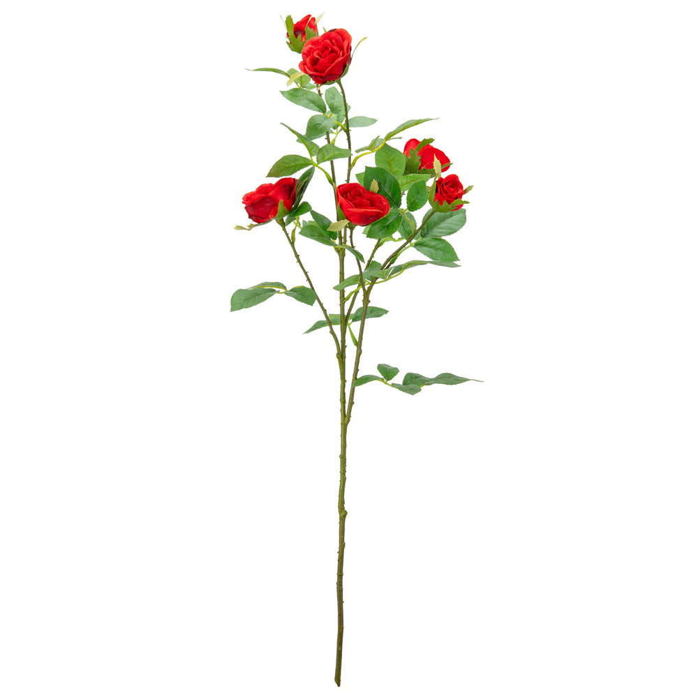 Rose Spray with 6 heads Dark Red image 0