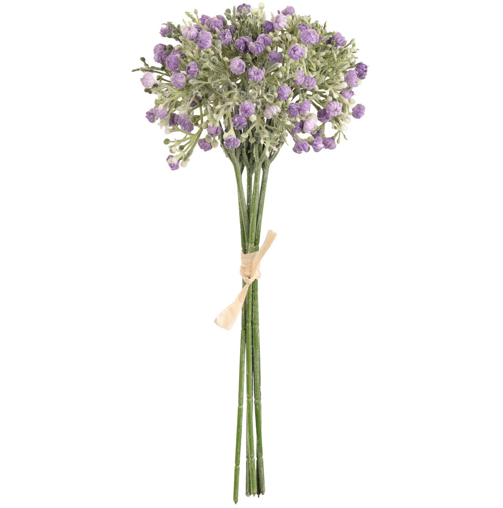 Mini Closed Gypsophilia with Bud Bunch x 6 Lavender 31cm image 0