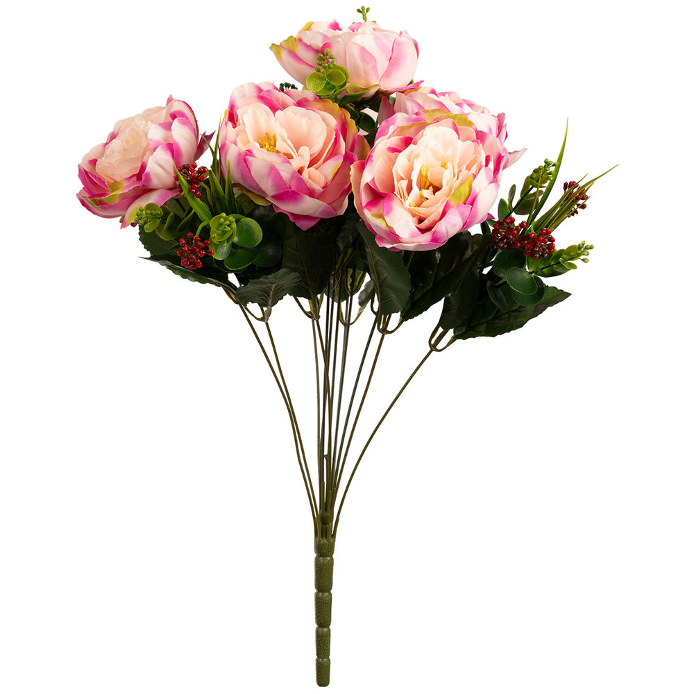Peony Eucalyptus Bush 49cm 2 Tone Cerise image 0