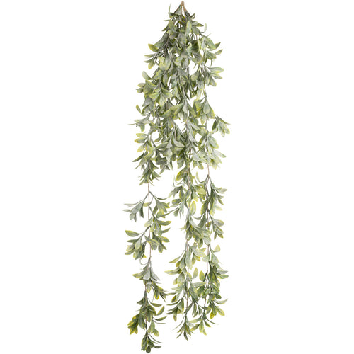 Hanging Plastic Flocked Leaf Bush image 0