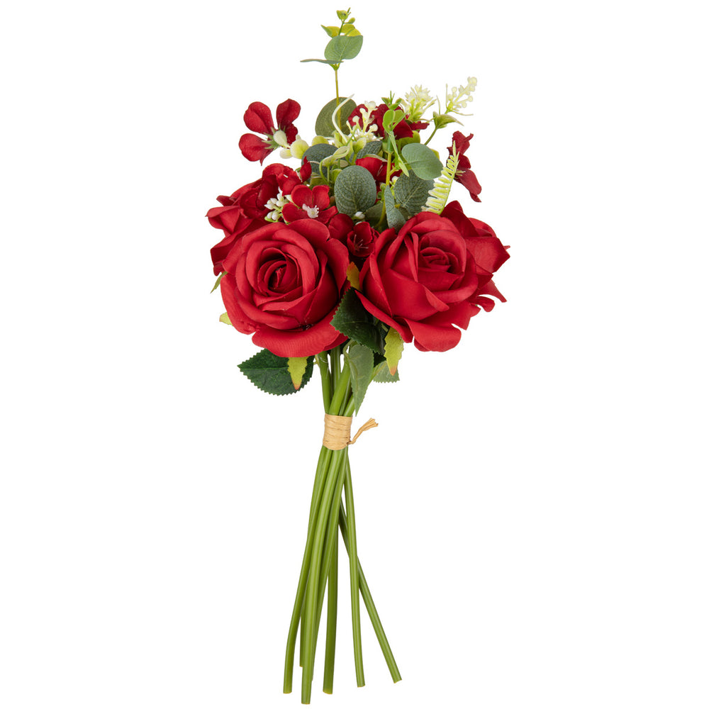 Hand Tied Rose Bunch Red image 0
