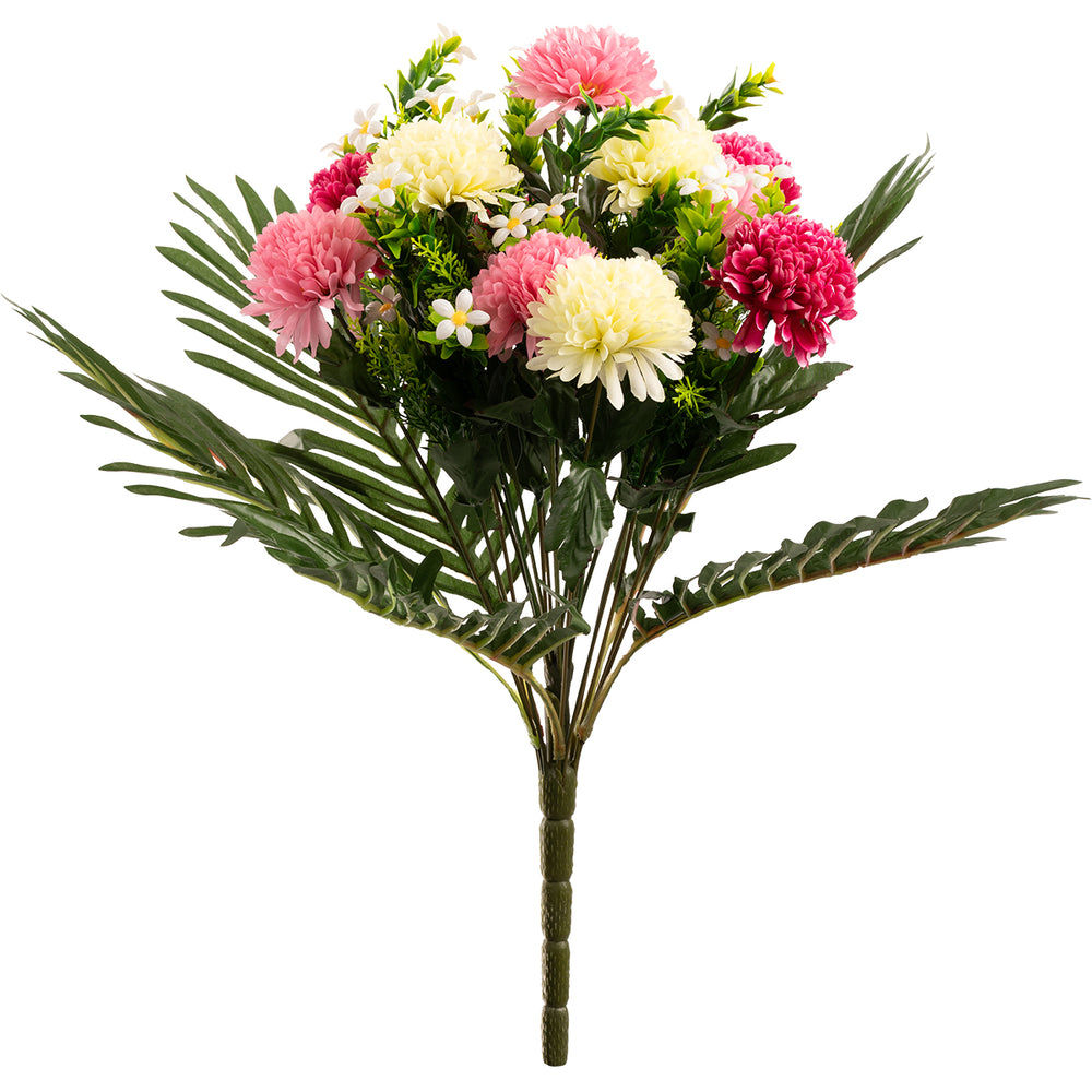 Chrysanthemum and Daisy Bush 47cm Fuchsia,Pink,White Asst image 0