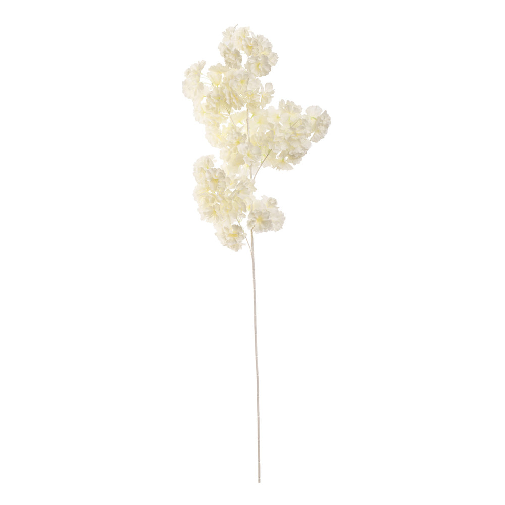 Blossom Spray with White Stem Milk White image 0