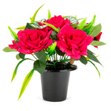 Grave Pot Roses and Thistles Hot Pink image 0