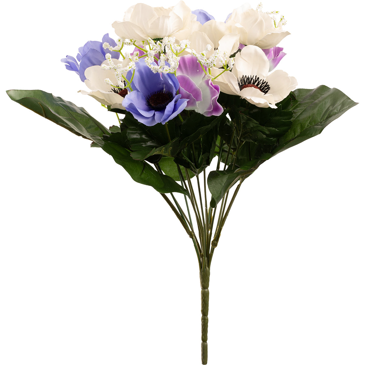 Anemone and Gyp Bush 40cm Violet Blue image 0