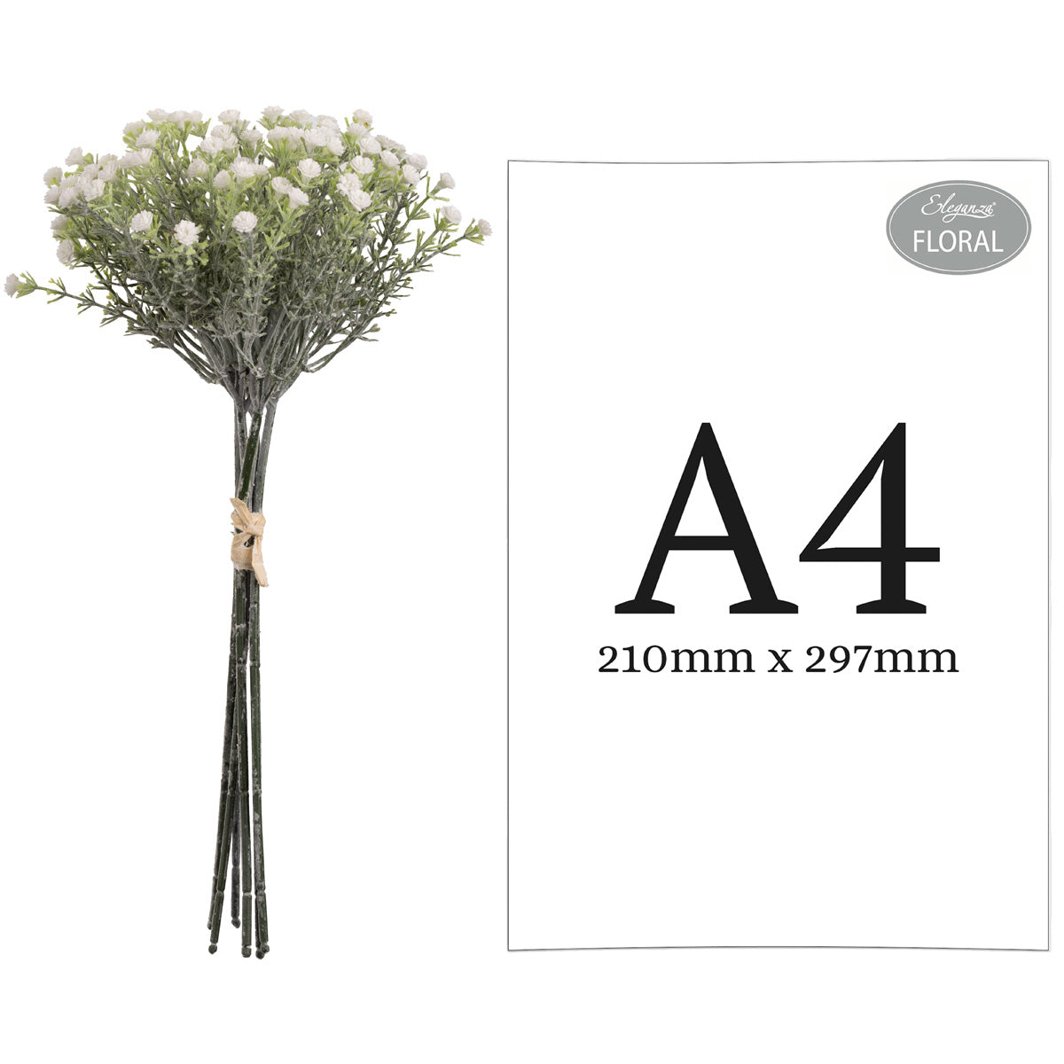 Mini Open Gypsophilia Bunch x 6 White 33cm image 1