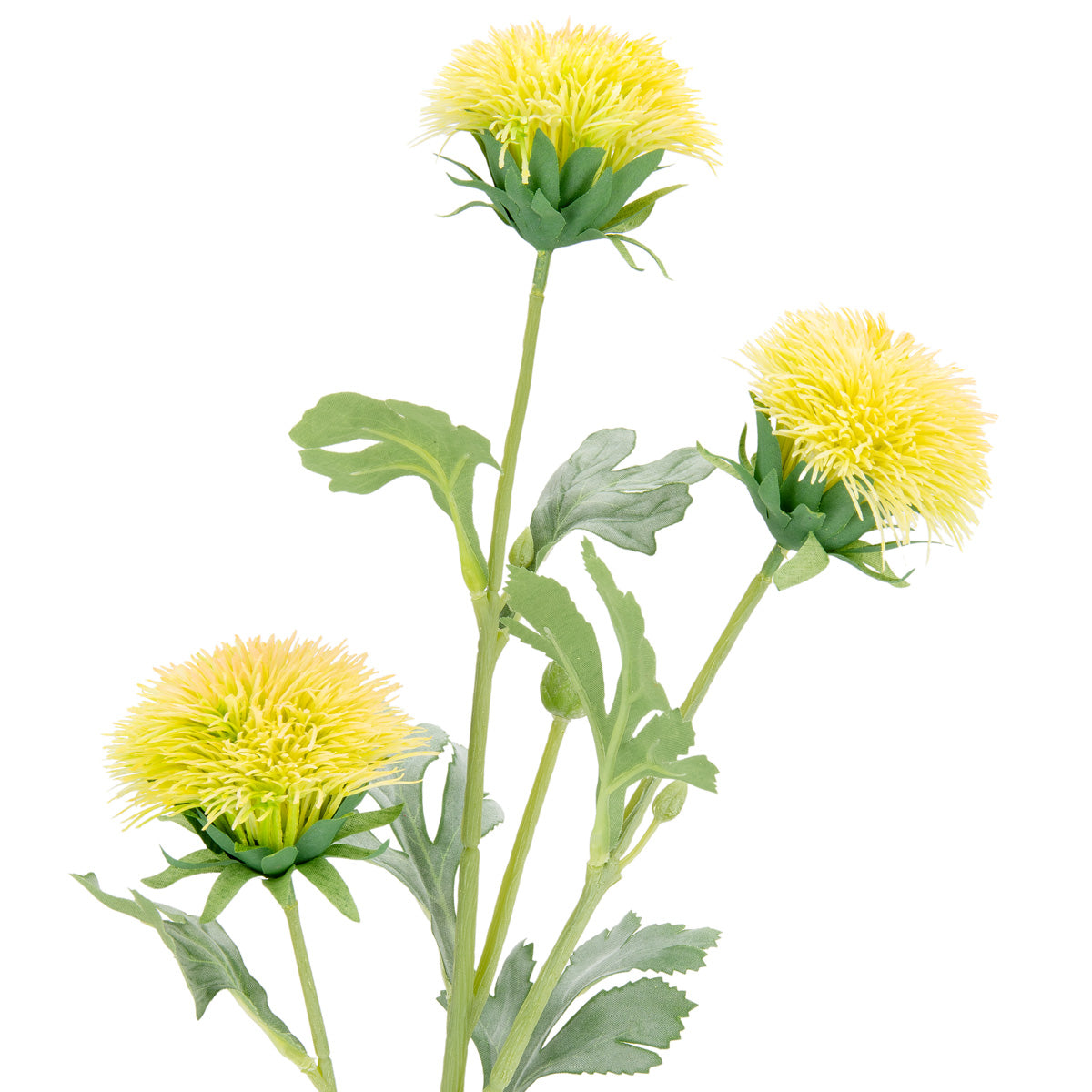 68cm Thistle Spray x 3 Yellow image 1