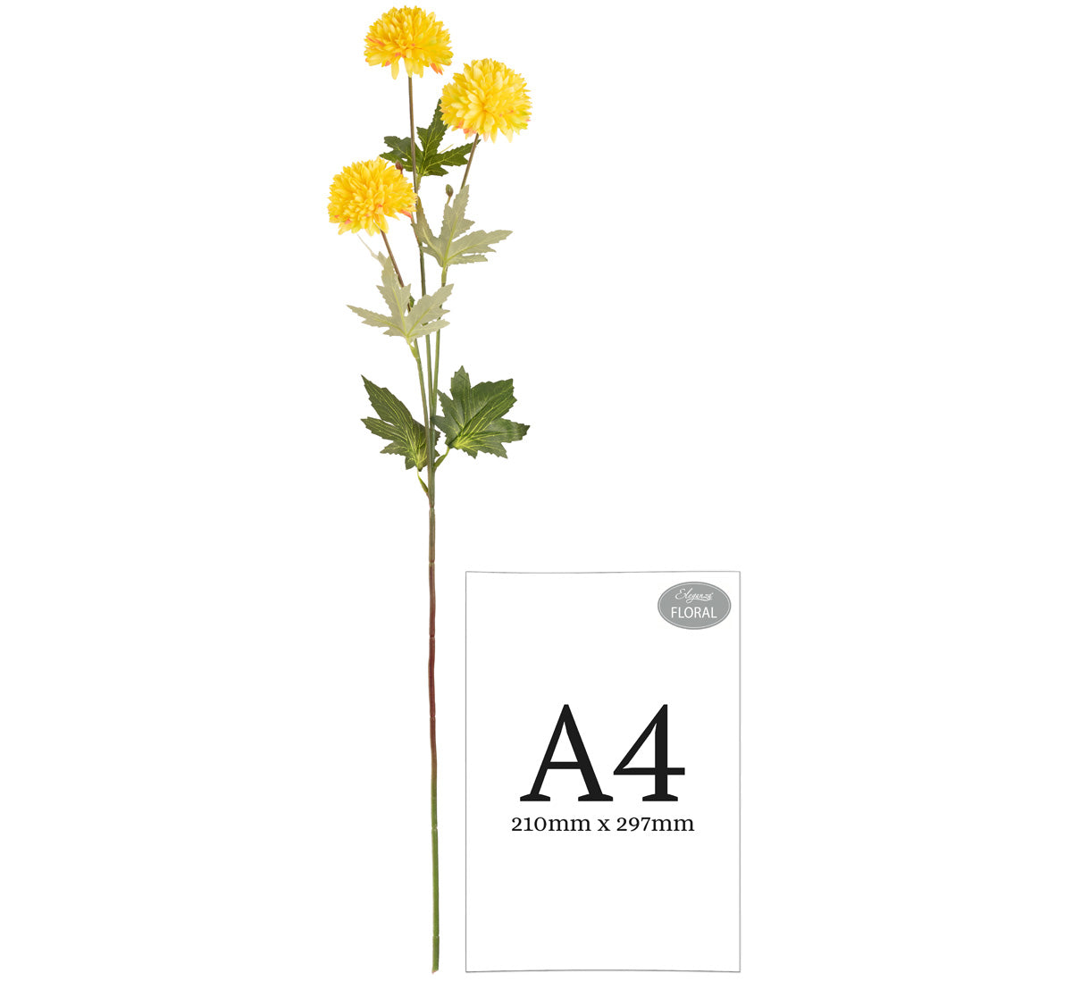 Catherine Chrysanthemum Spray x 3 Yellow image 1