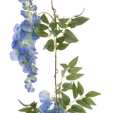 Wisteria Garland 1.8m 3 x Large Blue Flowers & 6 x Small Blue Flowers with 34 Leaves image 0