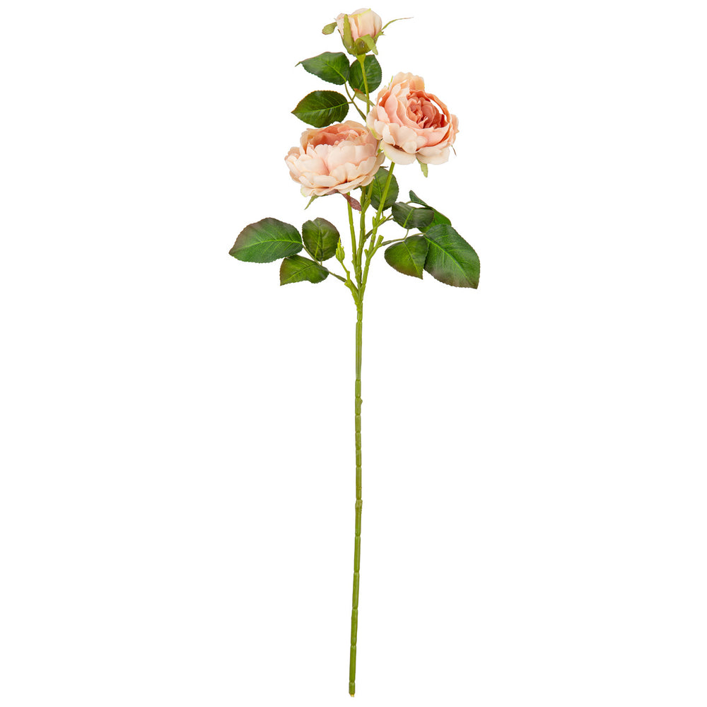70cm Rose Spray x 3 Dusky Pink image 0