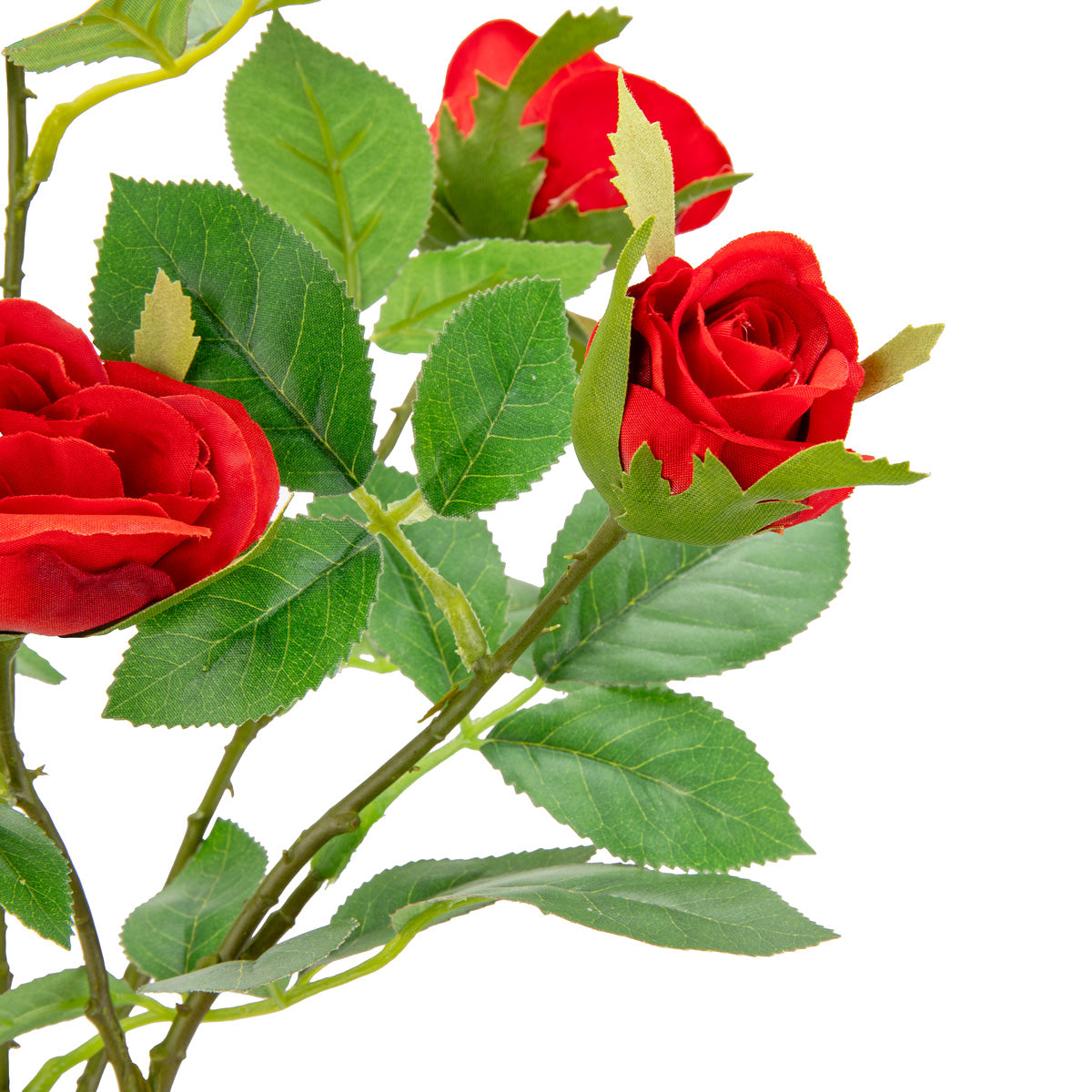 Rose Spray with 6 heads Dark Red image 1