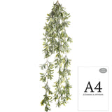 Hanging Plastic Flocked Leaf Bush image 3