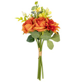Hand Tied Rose Dahlia Bunch Orange image 0