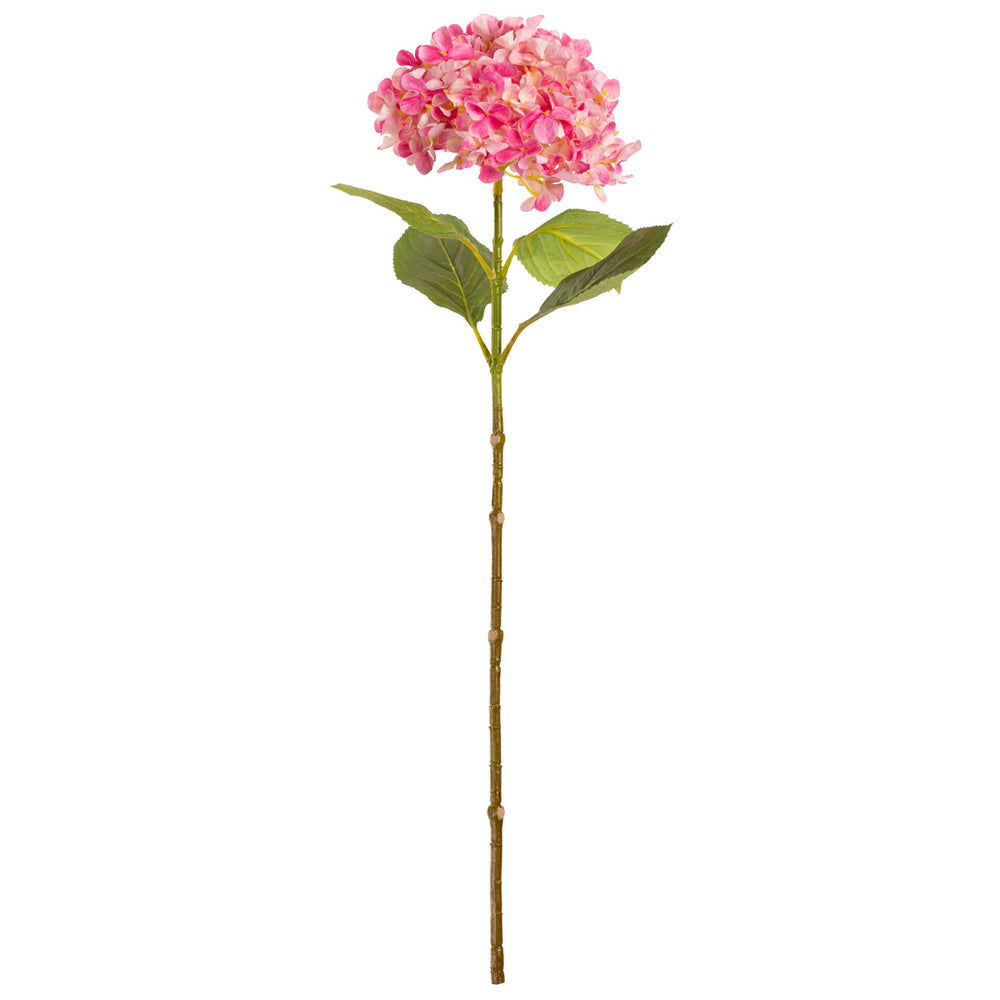 Hydrangea Stem Dark Pink (19cm Head 66cm Stem) image 0