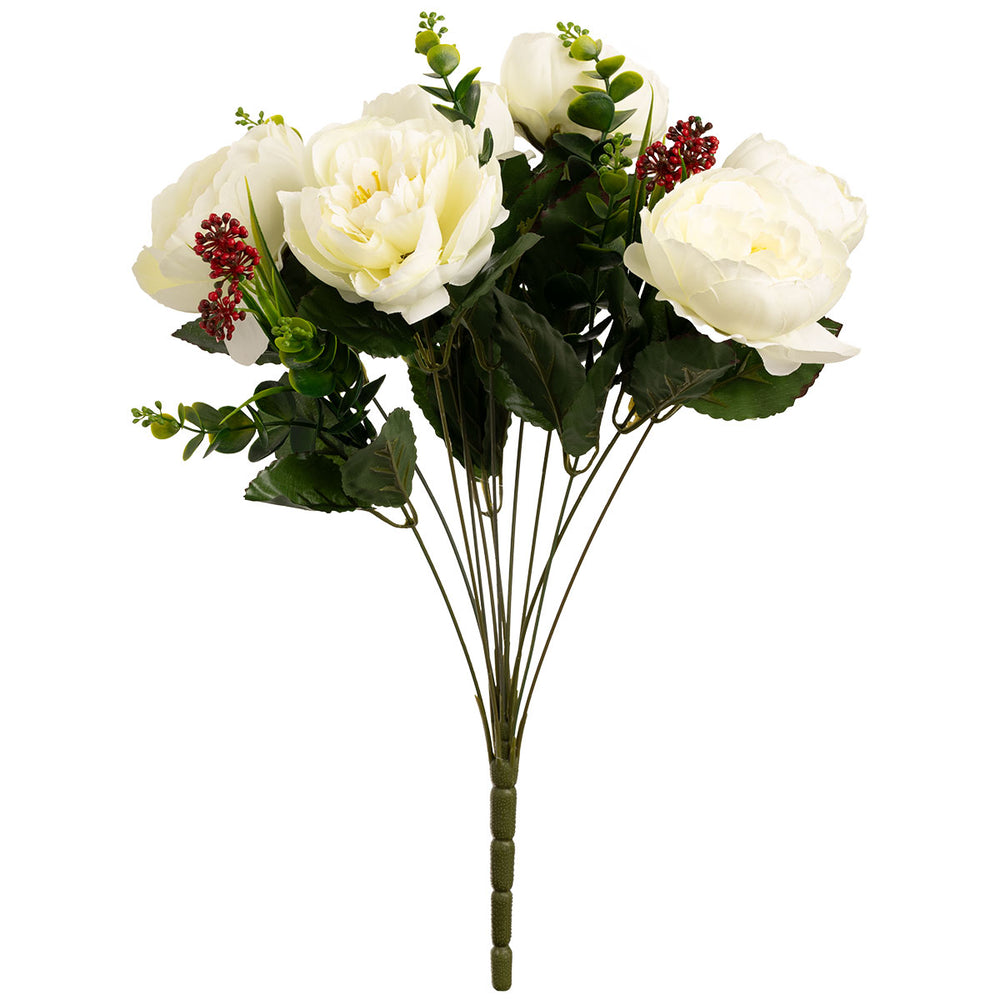 Peony Eucalyptus Bush 49cm White image 0