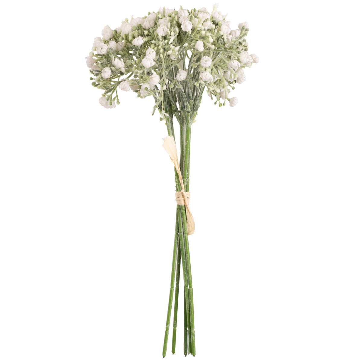 Mini Closed Gypsophilia with Bud Bunch x 6 White 31cm image 0