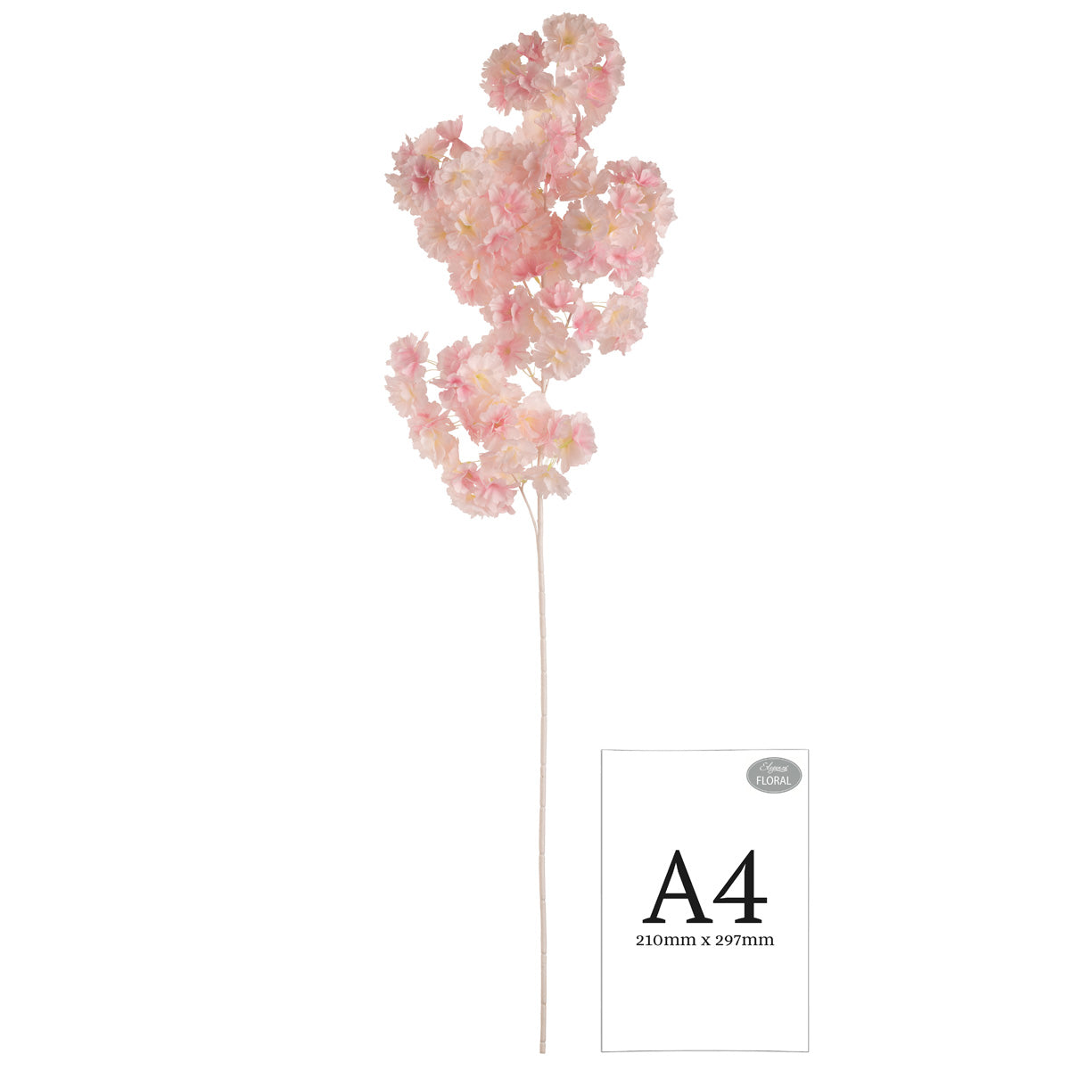 Blossom Spray with White Stem Pink image 1