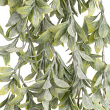Hanging Plastic Flocked Leaf Bush image 2