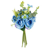 Hand Tied Rose Bunch Blue image 1