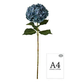 Large Head Hydrangea Blue Green 92cm image 1
