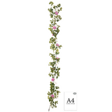 Eucalyptus Garland with Wild Rose Lilac image 2