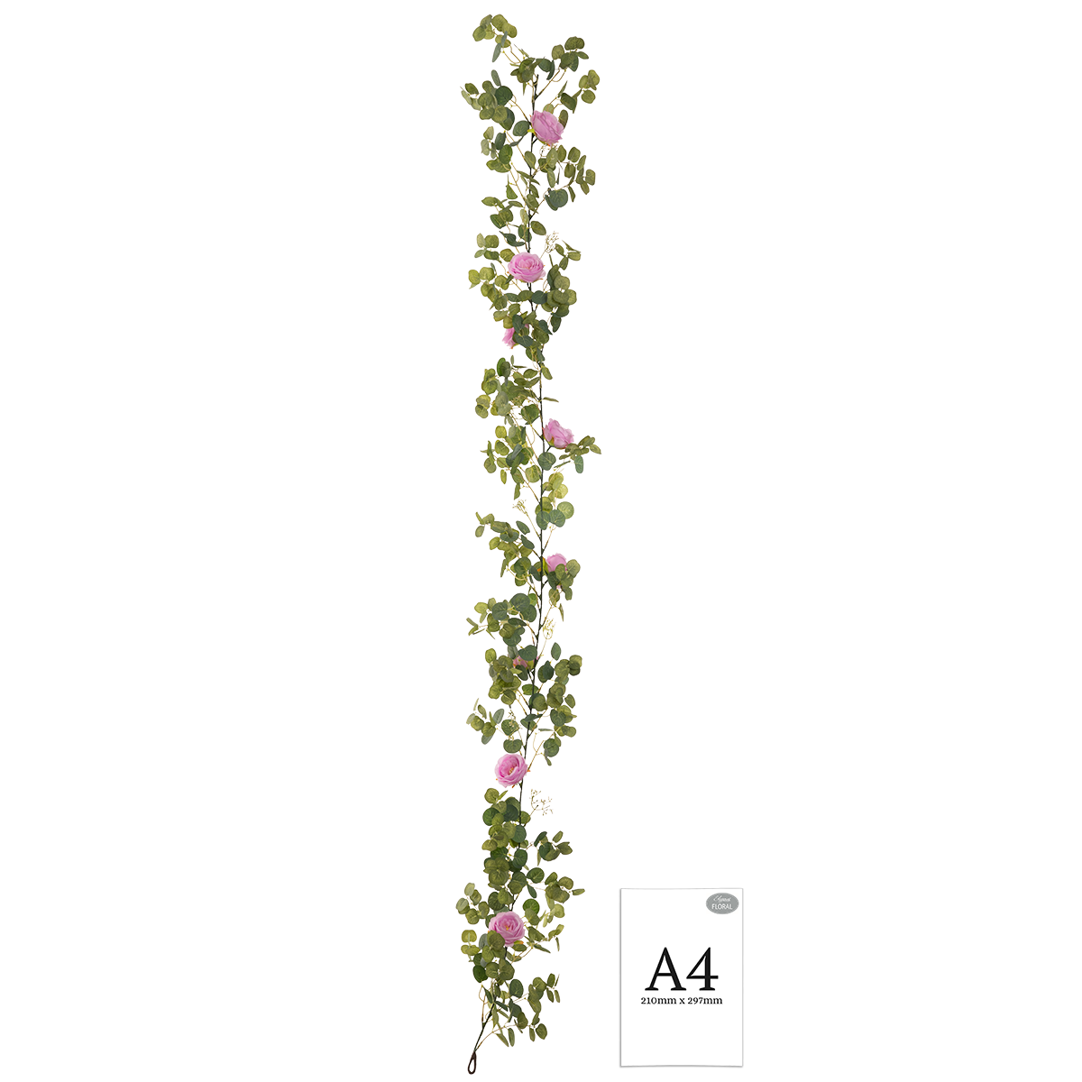 Eucalyptus Garland with Wild Rose Lilac image 2