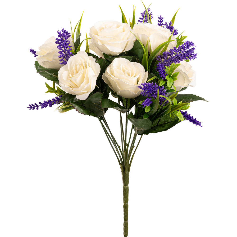 Rose and Lavender 36cm Bush Ivory image 0