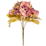 Dry Image Peony Bouquet Vintage Rose Pink image 1