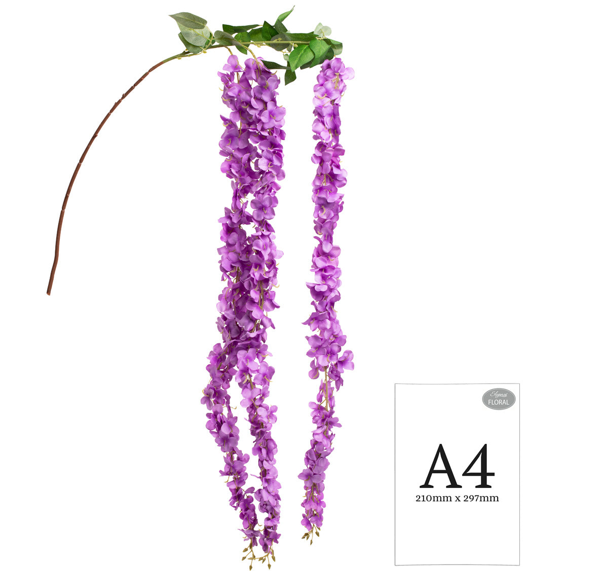 Hydrangea Spray x 3 with Stem Lilac image 1