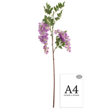 Wisteria Spray x 2 Heads Purple image 1