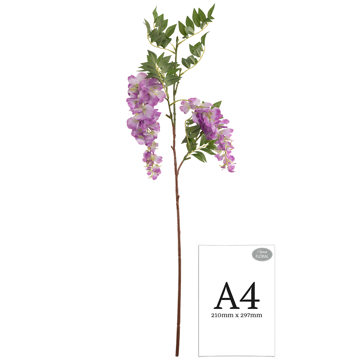 Wisteria Spray x 2 Heads Purple image 1