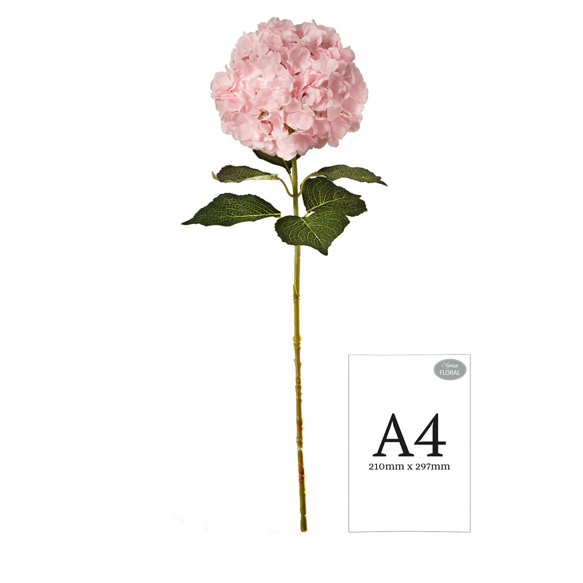 Large Head Hydrangea Light Pink 92cm image 1
