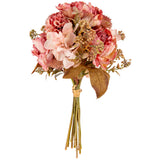 Dry Image Peony Heritage Mixed Bouquet Vintage Rose Pink image 1