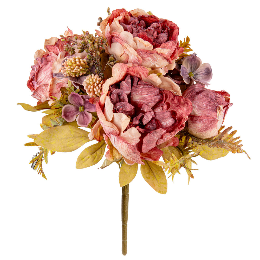 Dry Image Peony Bouquet Vintage Rose Pink image 0