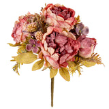 Dry Image Peony Bouquet Vintage Rose Pink image 0