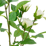Rose Spray with 6 heads White image 1