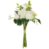 Hand Tied Rose Dahlia Bunch White image 0