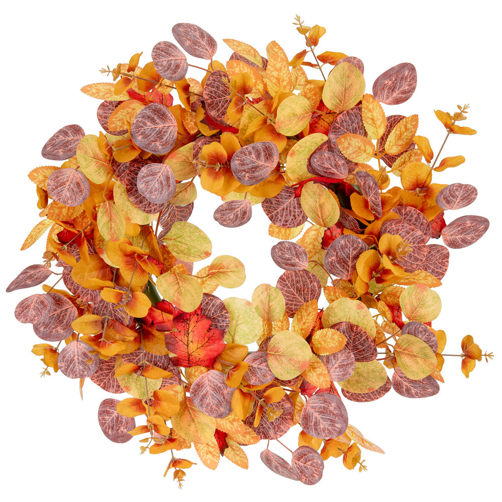 50cm Autumnal Eucalyptus Wreath image 0