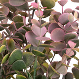 Plastic Eucalyptus Bush Large x 9 Green/Pink