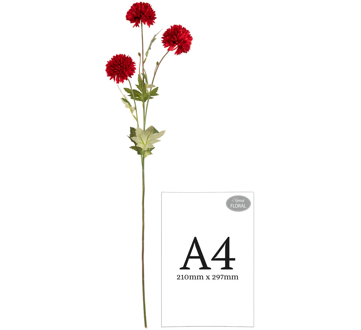 Catherine Chrysanthemum Spray x 3 Red image 1