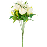 Tiger Lily Rose Bouquet White/Ivory