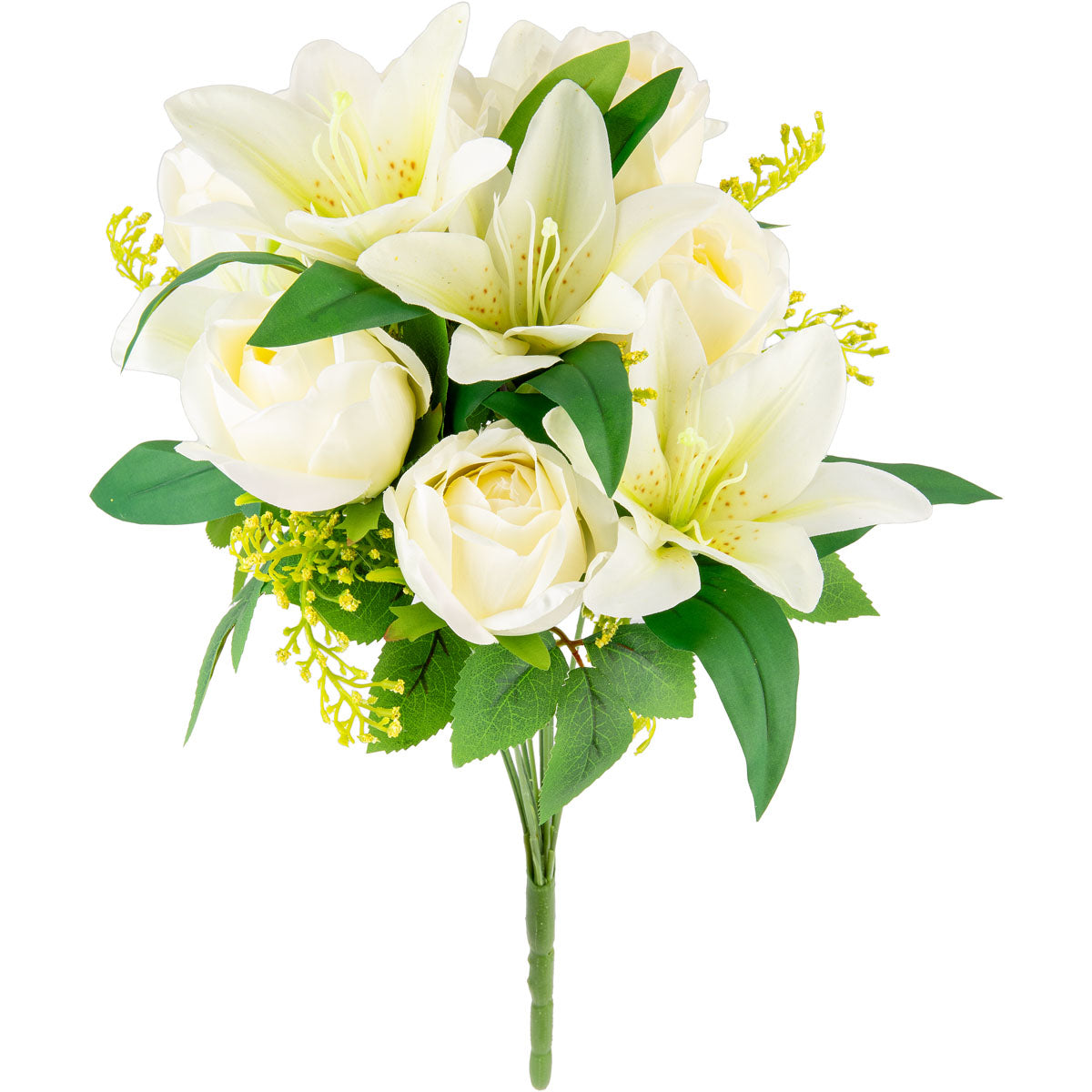 Tiger Lily Rose Bouquet White/Ivory