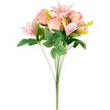 Tiger Lily Rose Bouquet Light Pink